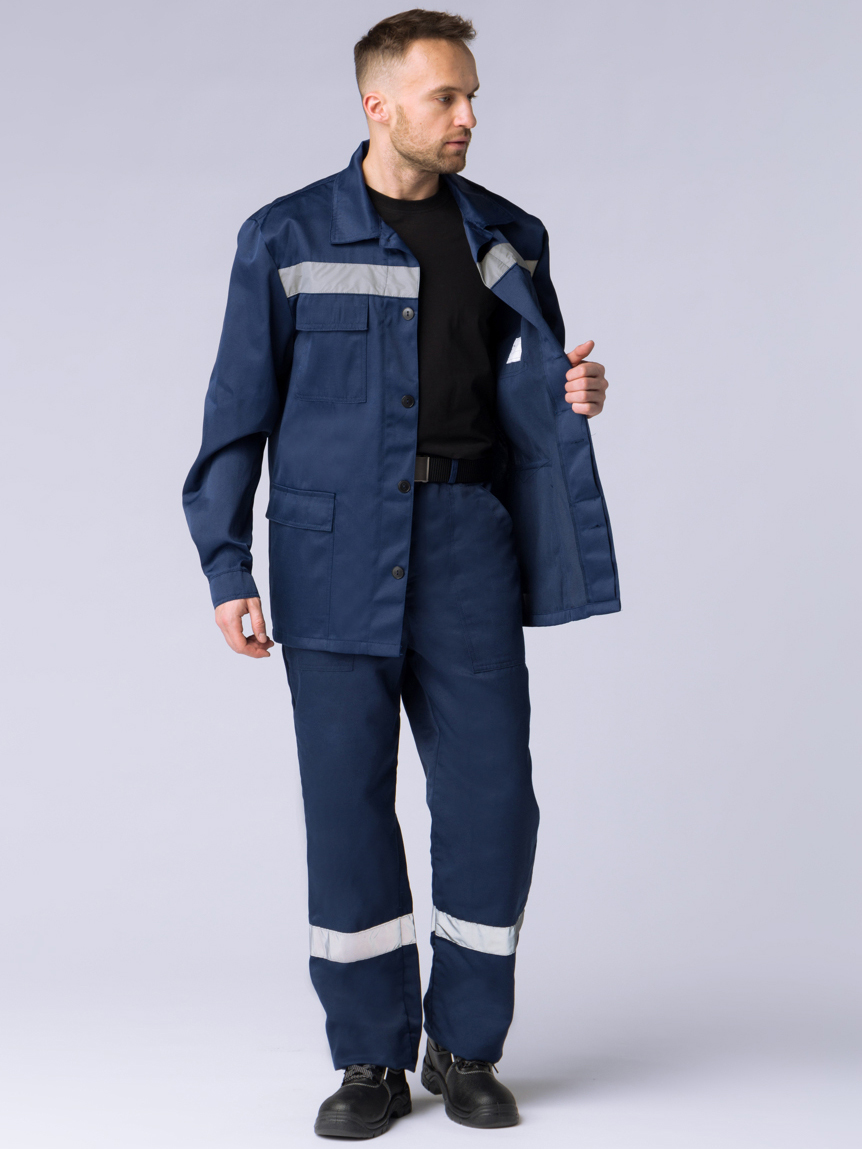 картинка Костюм Экспертный-Люкс СОП (тк.Смесовая,210) брюки, т.синий от магазина ТД Спецодежда-Эталон
