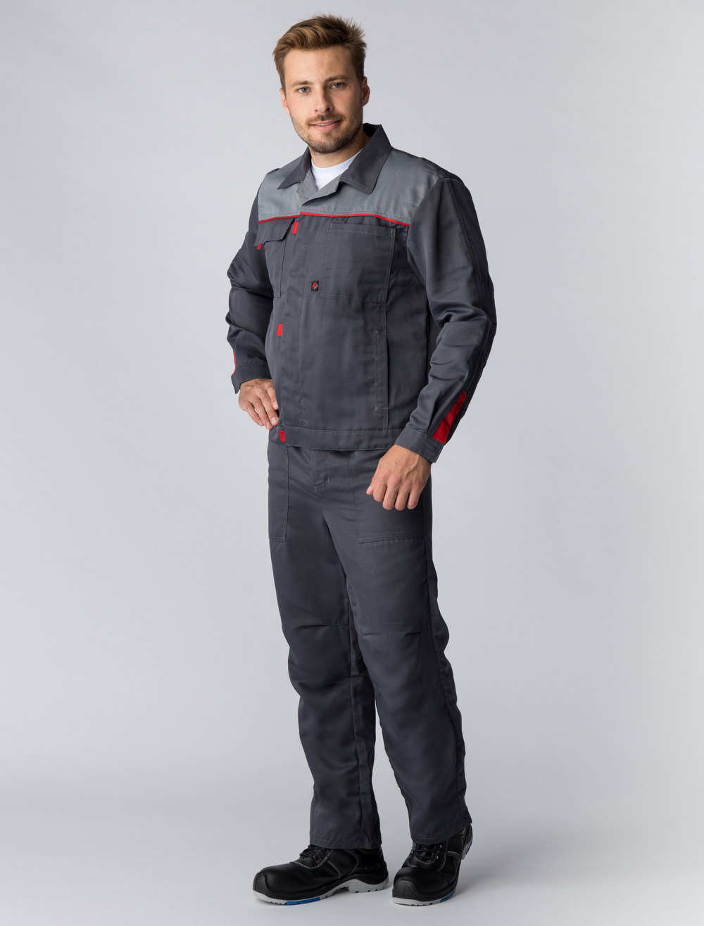 картинка Костюм Фаворит-1 (тк.Смесовая,210) брюки, т.серый/серый от магазина ТД Спецодежда-Эталон